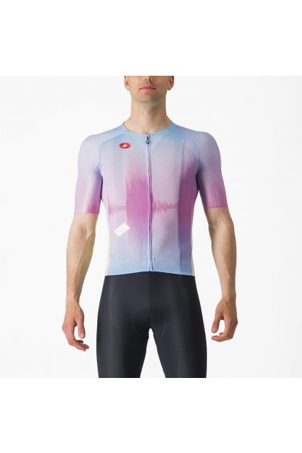 Pánský letní cyklistický dres CASTELLI R-A/D, multicolor violet