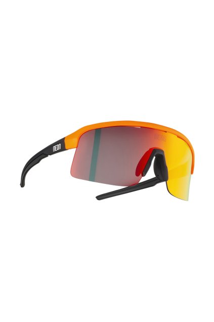 Cyklistické brýle NEON ARROW 2.0 , rámeček ORANGE/BLACK MATT, skla MIRROR RED CAT 3