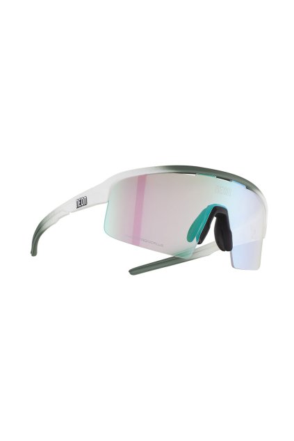 Cyklistické brýle NEON ARROW 2.0 SMALL, rámeček SALVIA/WHITE MATT, skla PHOTOTRONIC PLUS GREEN CAT 1-3
