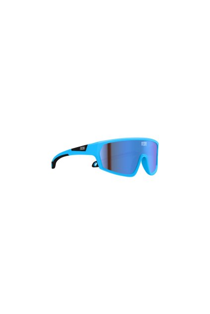 Dětské cyklistické brýle NEON LOOP, rámeček CYAN, skla MIRROR BLUE CAT 3
