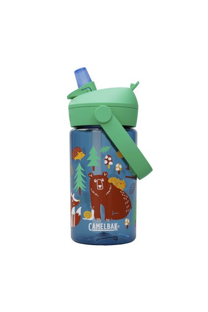 Dětská láhev na kolo CAMELBAK Thrive Flip Straw Kids 0,4l Friendly Forest