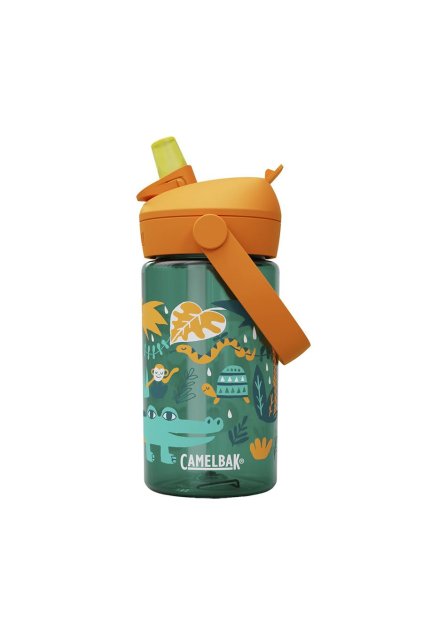 Dětská láhev na kolo CAMELBAK Thrive Flip Straw Kids 0,4l Jungle Animals