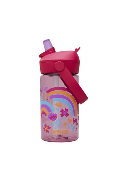 Dětská láhev na kolo CAMELBAK Thrive Flip Straw Kids 0,4l Rainbow Floral