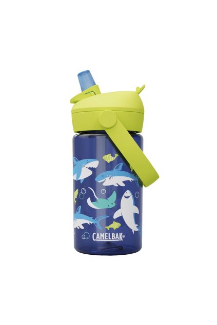 Dětská láhev na kolo CAMELBAK Thrive Flip Straw Kids 0,4l Shark and Rays
