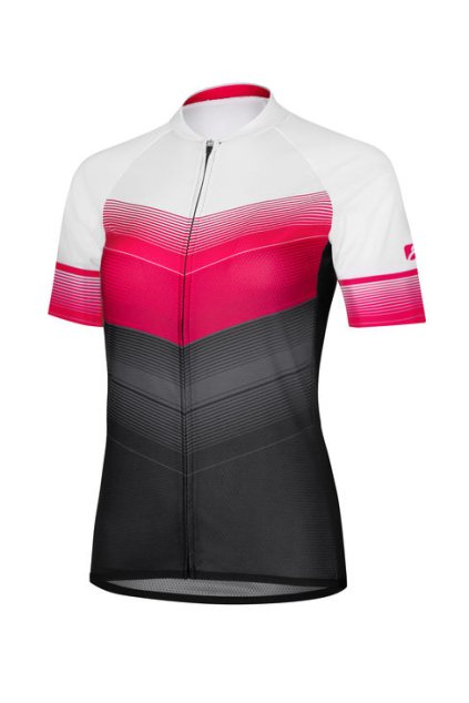 Dámský letní cyklistický dres ETAPE VIOLET, růžová/černá