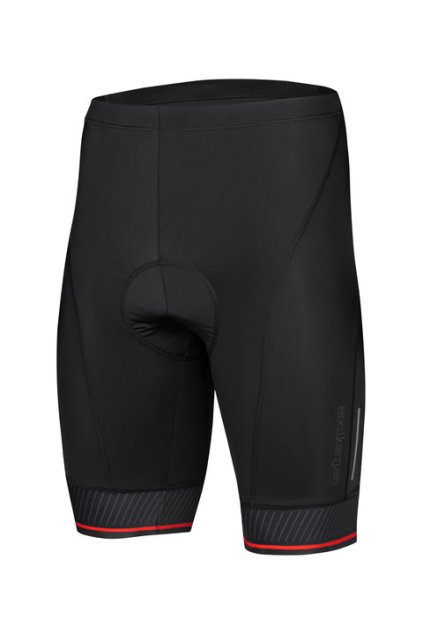 Pánské letní cyklistické kalhoty ETAPE ELITE TEAM, černá/červená