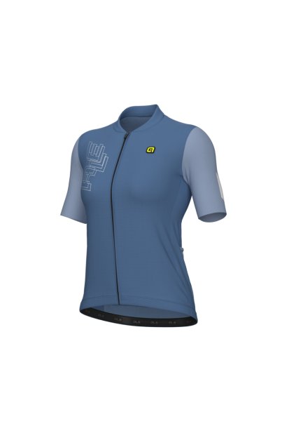 Dámský letní cyklistický dres ALÉ FOLLOW ME PR-E, denim
