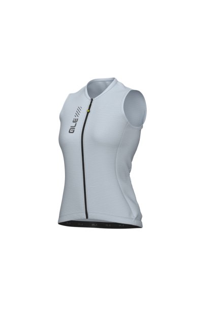 Dámský letní cyklistický dres bez rukávů ALÉ COLOR BLOCK PRAGMA, water green