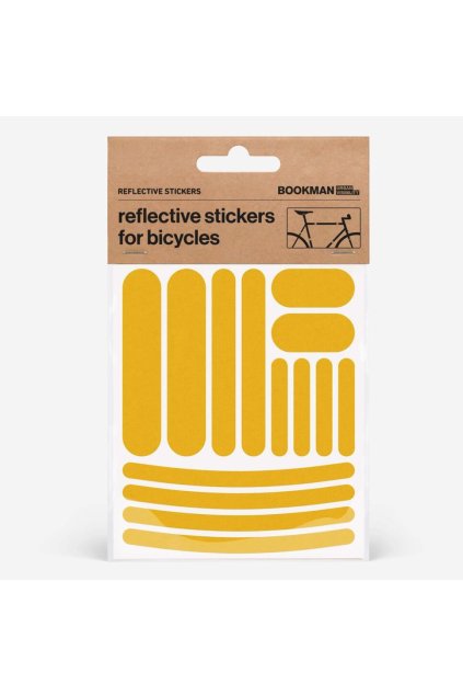 Reflexní samolepky na kolo BOOKMAN Strips barva Žlutá