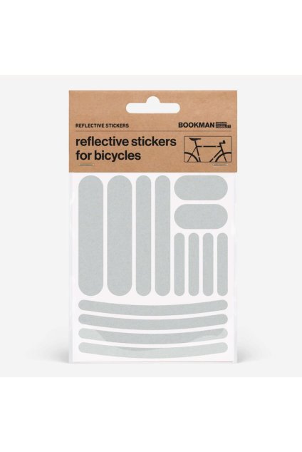 Reflexní samolepky na kolo BOOKMAN Strips barva Bílá