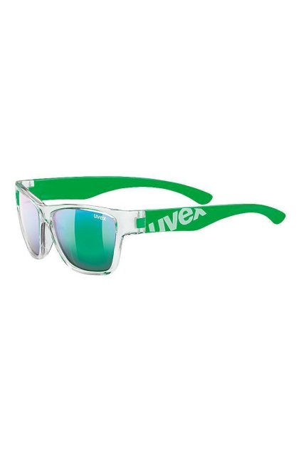 Dětské sportovní sluneční brýle UVEX SPORTSTYLE 508 CLEAR GREEN/GREEN MIRROR