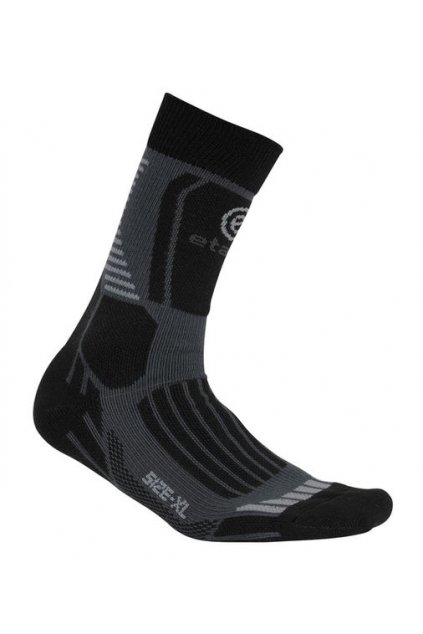 Etape - ponožky CROSS, černá/šedá