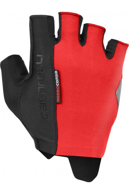 Pánské cyklistické rukavice CASTELLI Rosso Corsa Espresso, red