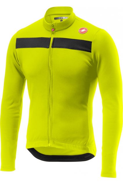 Pánský cyklistický dres CASTELLI Puro 3, yellow fluo