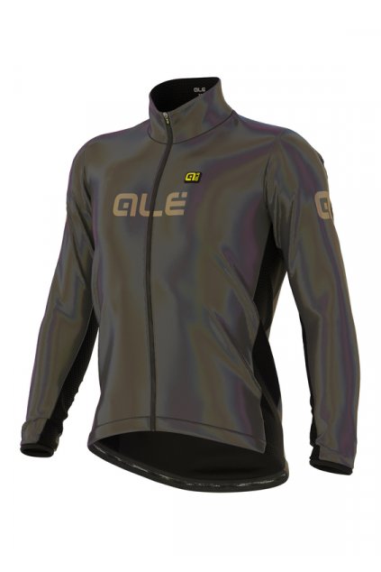 Zimní cyklistická bunda ALÉ GUSCIO   IRIDESCENT REFLECTIVE JACKET (Velikost XL)