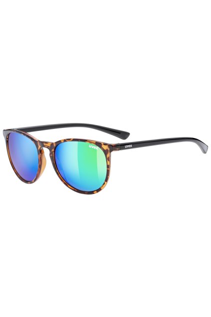 Lifestylové sluneční brýle UVEX LGL 43, HAVANNA BLACK/MIRROR GREEN