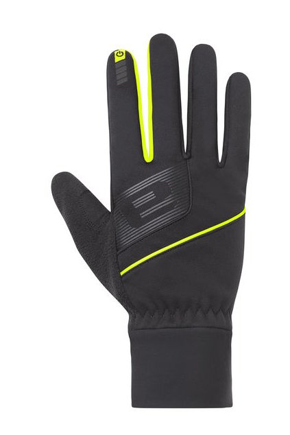 Zimní sportovní rukavice ETAPE  EVEREST WS+, černá/žlutá fluo