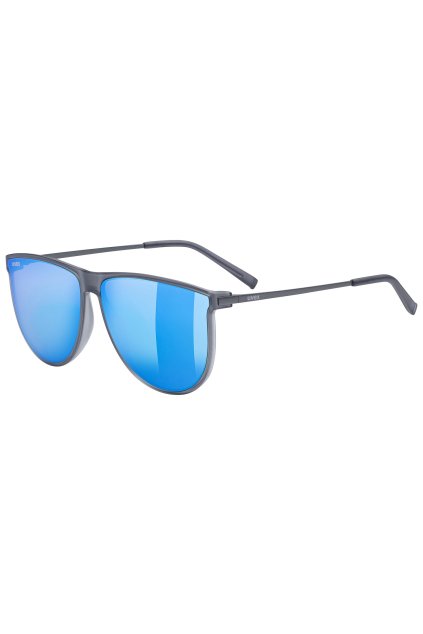 Lifestylové sluneční brýle UVEX LGL 47, SMOKE MAT / MIRROR BLUE