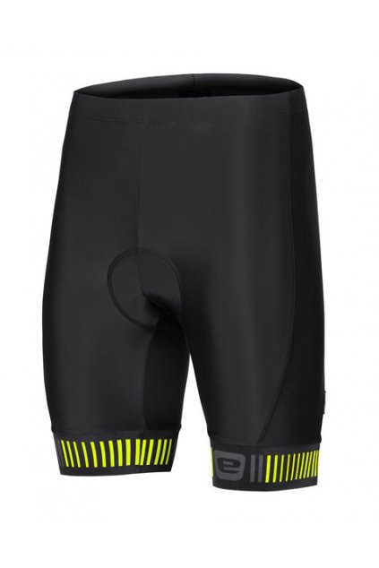 Etape – pánské cyklistické kalhoty ELITE, černá/žlutá fluo