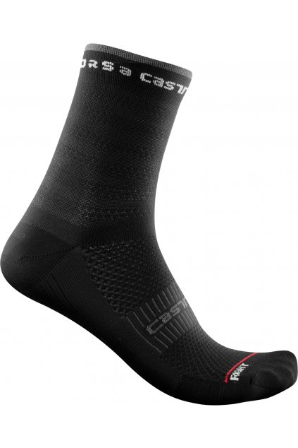 Dámské cyklistické ponožky CASTELLI Rosso Corsa 11, black