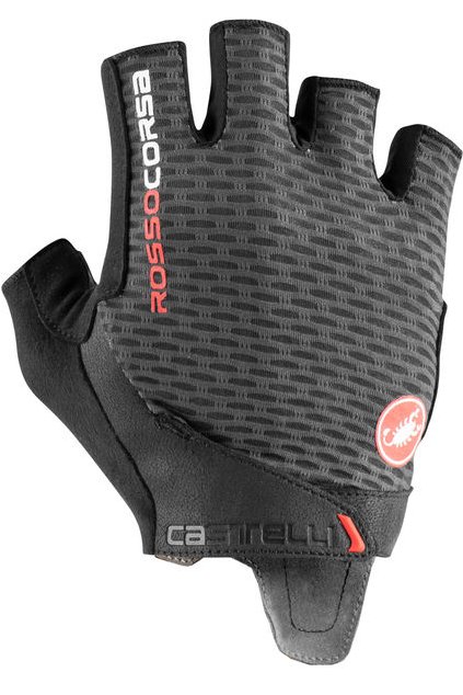 Cyklistické rukavice CASTELLI Rosso Corsa Pro V, dark gray
