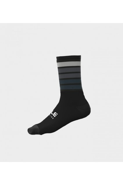 Zimní cyklistické ponožky ALÉ ACCESSORI SOMBRA WOOL THERMO, black-grey (Velikost Velikost S/36-39)
