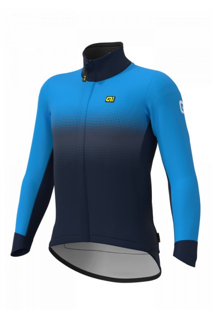 Pánská zimní cyklistická bunda ALÉ PR-S GRADIENT, navy blue (Velikost XL)