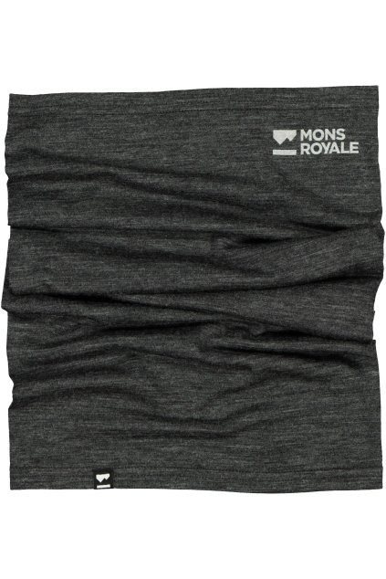 Nákrčník MONS ROYALE merino LIGHT ADVENTURE NECKWARMER smoke