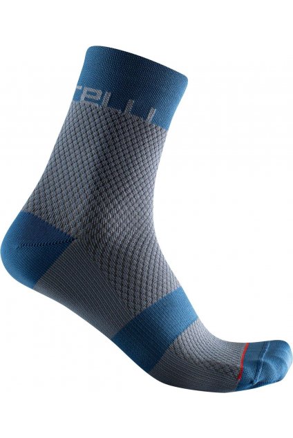Dámské cyklistické ponožky CASTELLI Velocissima 12, light steel blue