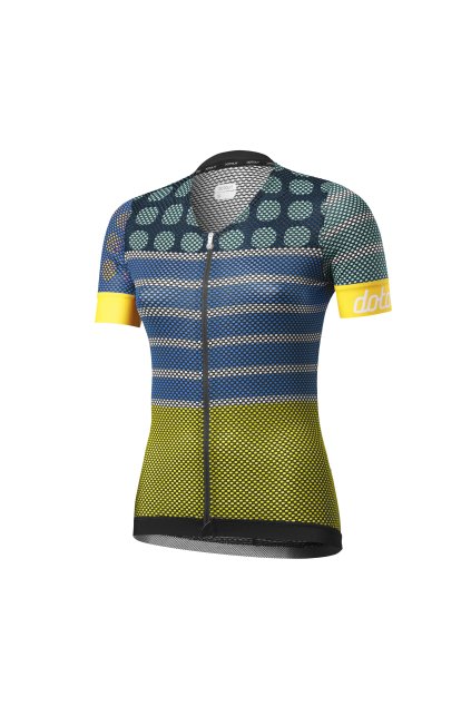 Dámský cyklistický dres Dotout Dots W Jersey, turquise