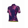 Dámský letní cyklistický dres ALÉ LEAF PR-S, pink
