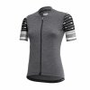 Dámský letní cyklistický dres DOTOUT Touch, melange dark grey