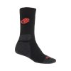 Teplé ponožky SENSOR EXPEDITION MERINO,  černá/červená