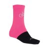 Sportovní ponožky SENSOR PONOŽKY TOUR MERINO, růžová/černá