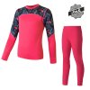 Set dětského funkčního prádla SENSOR MERINO IMPRESS, magenta/floral