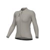 Dámský letní cyklistický dres s dlouhým rukávem ALÉ COLOR BLOCK PRAGMA, stone