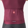 Pánský cyklistický dres CASTELLI Espresso, deep bordeaux/silver moon