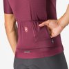 Pánský cyklistický dres CASTELLI Espresso, deep bordeaux/silver moon