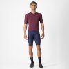 Pánský cyklistický dres CASTELLI Espresso, deep bordeaux/silver moon