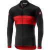 Pánský cyklistický dres CASTELLI Prologo VI s dlouhým rukávem,  black/red