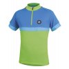 Dětský letní cyklistický dres ETAPE BAMBINO, zelená/modrá