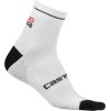 Dámské cyklistické ponožky CASTELLI Rosa Corsa Due, white