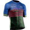 Pánský letní cyklistický dres NORTHWAVE Blade Air SS, blue/green forest