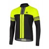 Pánský zateplený cyklistický dres ETAPE COMFORT, černá/žlutá fluo