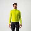 Pánský zateplený cyklistický dres CASTELLI Pro Thermal Mid LS, chartreuse