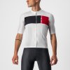 Pánský letní cyklistický dres CASTELLI Prologo 7, ivory/light black/red