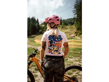 Tričko bajkerky fest ružová