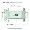 one up components front hub pcd flange measurements 1400x