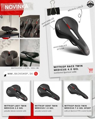 🚲 Nové WITTKOP MEDICUS sedlá v našej ponuke 🔥 🚴‍♂️ Pohodlie pri jazde s dôrazom na zdravie 🩺 Vyvíjané ortopedickým...