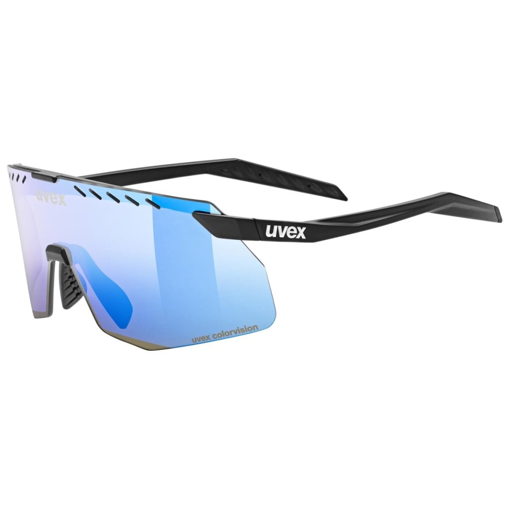 Uvex Pace Stage S CV, cyklistické okuliare - BLACK MATT/MIR.BLUE